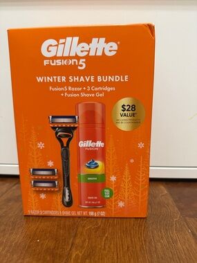 NWT Gillette Fusion5 Winter Shave Bundle